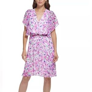 DKNY Pink Floral Dress